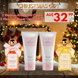 GIFT SET - COMBO 2 Weilaiya Shower Gel 60ml & 2 Rose Moonlight Hand Cream