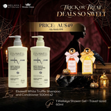 [HALLOWEEN] Elvawell White Truffle Shampoo and Conditioner 500ml - FREE 1 Shower gel 60ml