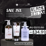 BLACK FRIDAY 💥 Weilaiya Detox Shampoo & Conditioner & X2 Gloss Hair Mask