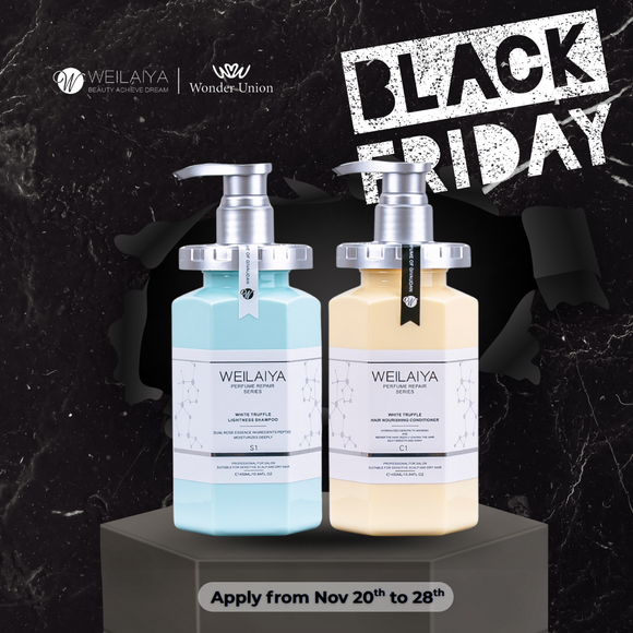 [SALE 15%] Weilaiya White Truffle Hair Repair Shampoo & Conditioner Set