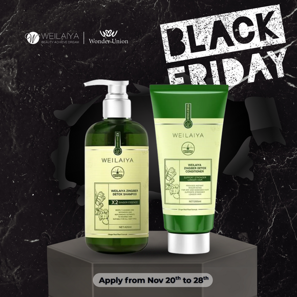 [SALE 30%] Weilaiya Zingiber Detox Shampoo & Conditioner for hair growth