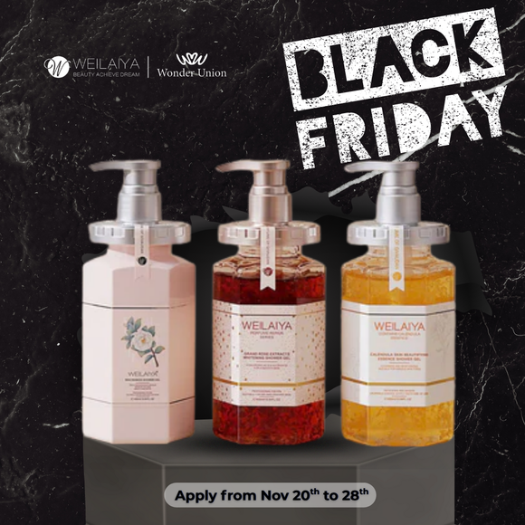 [SALE 23%] Combo 3 bottles of Weilaiya Shower Gel & 5 FREE mini-sized Shampoo & Conditioner