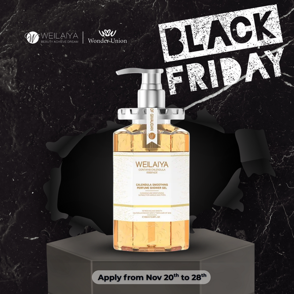 [SALE 35%] Weilaiya Calendula Smoothing Perfume Shower Gel & FREE travel-sized new edition