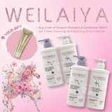 2 Elvawell Shampoo & Conditioner (500ml) sets & FREE Facial cleaner/ Make-up remover