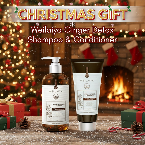 [SALE 30%] Weilaiya Ginger Detox Shampoo & Conditioner for hair growth and anti-aging scalp