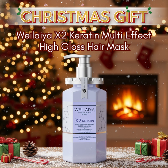 [SALE 25%] Weilaiya X2 Keratin Multi Effect High Gloss Hair Mask & FREE Hair Steamer