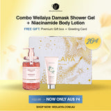 SALE 30% - 𝐀𝐔$ 𝟕𝟒 🩵COMBO 1 Weilaiya Shower Gel & 1 Body Lotion