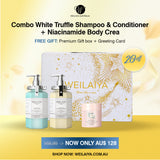 SALE 25% - 𝐀𝐔$ 𝟏𝟐𝟖 🩵 COMBO White Truffle Haircare & 1 Body Cream