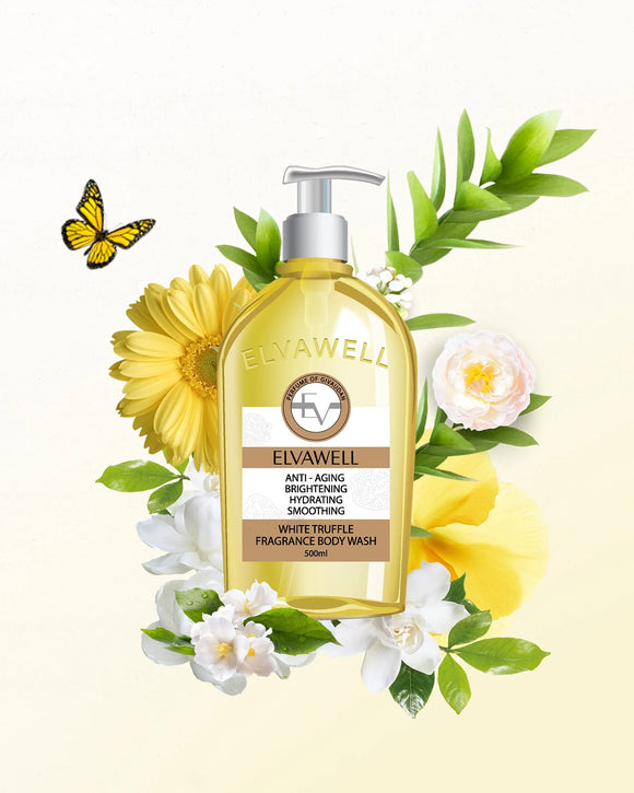 ELVAWELL WHITE TRUFFLE FRAGRANCE BODY WASH - SUGAR HONEY