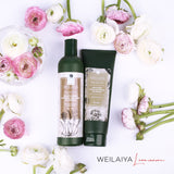 [SALE 10% & GET 3 TRAVEL-SIZE PRODUCT SET] Weilaiya Zingiber Officinale Juice Bright Hair Shampoo & Conditioner Set for Strong, Smooth & Silky Hair [For dry hair]