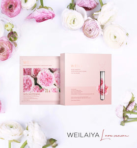 WEILAIYA Rose Essence Whitening And Anti-aging Facial Mask - 28ml*10pcs