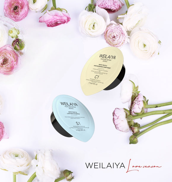 [Mini size 14g*2] Weilaiya White Truffle Hair Repair Shampoo & Conditioner