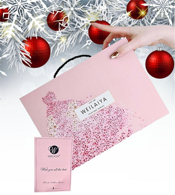 WEILAIYA PINK GIFT BOX WITH GREETTING CARD